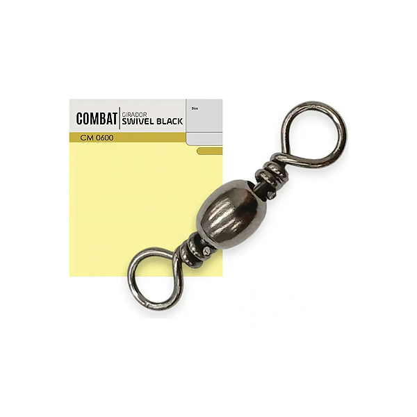 Girador Celta Combat Swivel Black Cm 0600 N6 24kg 45 Unidades