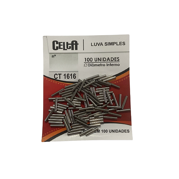 Luva Simples Celta Nickel - CT1616 N 2.6 100 Unidades