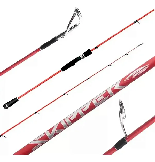 VARA MOLINETE SKIPPER PE# 3 JIG: 40-150G VERMELHA - RAPALA