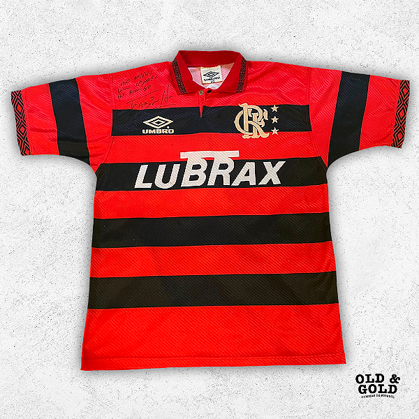 Camisa Flamengo 1994 #5 (de jogo) - GG - Old & Gold