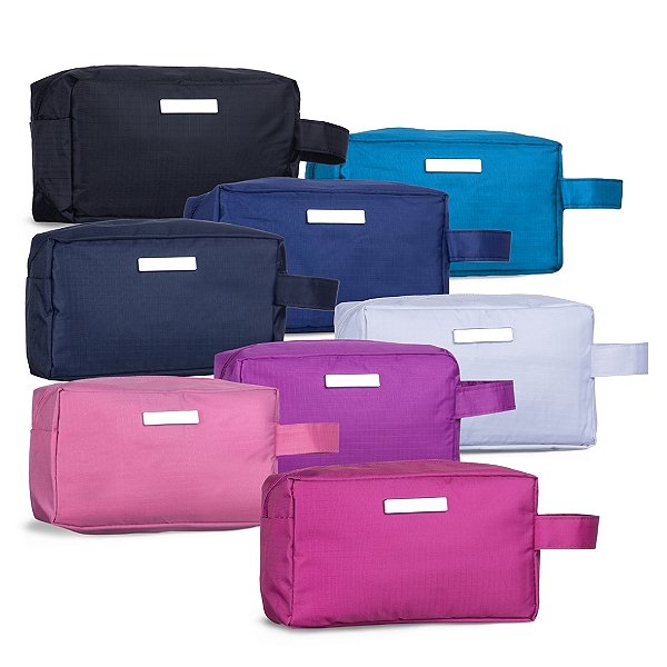 NECESSAIRE PVC IMPERMEÁVEL COM PLAQUINHA - PERSONALIZE
