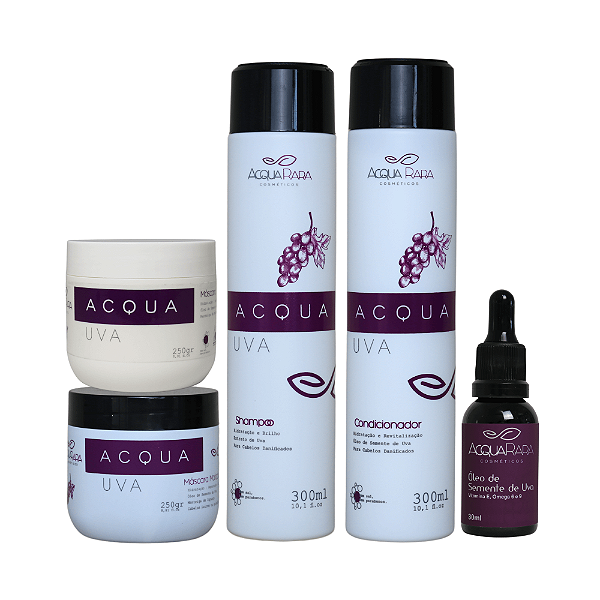 Kit Acqua Uva Hidratante + Matizador + Óleo