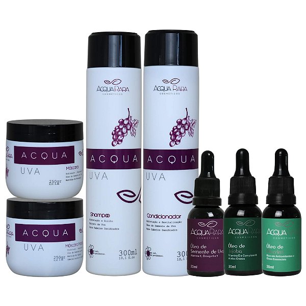 Kit Acqua Uva Hidratante + Matizador + Óleos