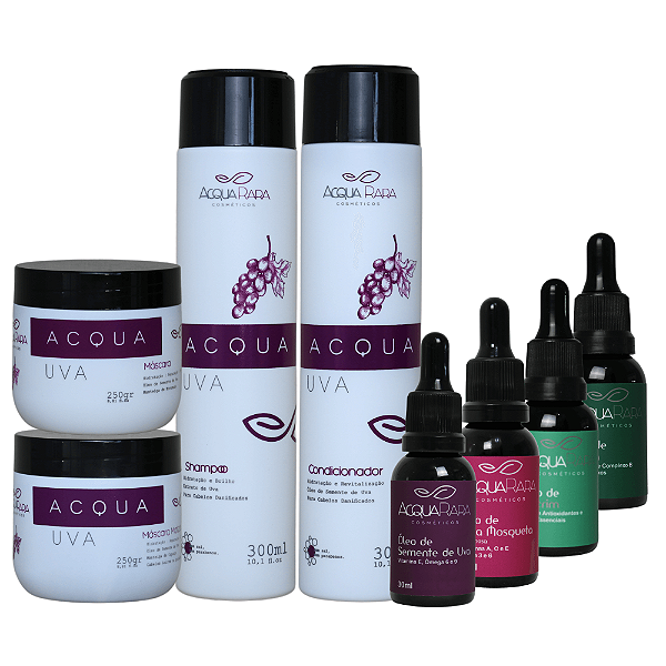 Kit Acqua Uva Hidratante + Matizador + Óleos