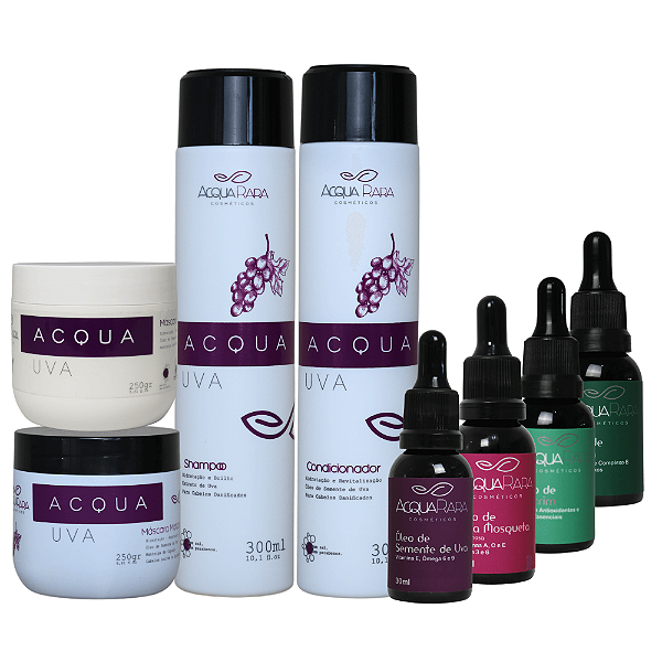Kit Acqua Uva Hidratante + Matizador + Óleos