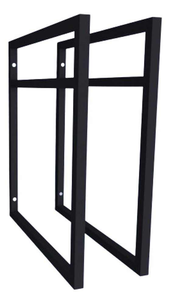 Suporte Prateleira Flutuante Industrial 50x40cm Preto
