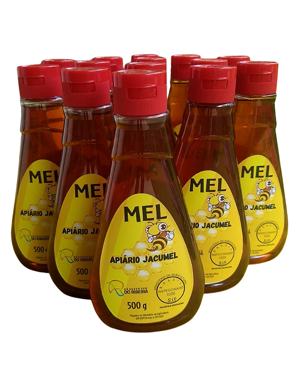 Caixa com 14 un. de Mel bisnaga Jacumel 500g