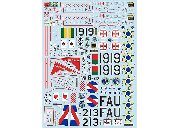 Decalque F-80/TF-33 1/48 - FCM 48-052