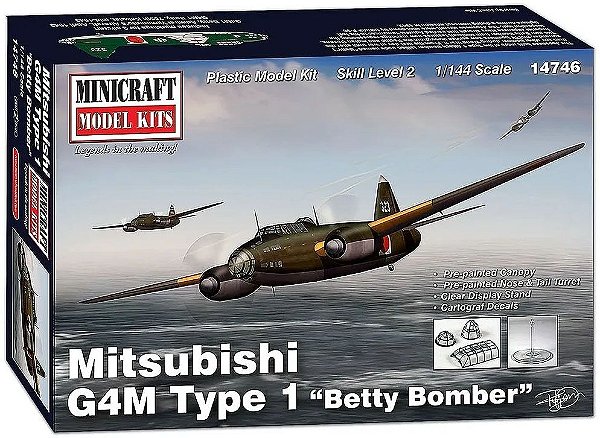 Mitsubishi G4M Type 1 Betty Bomber - 1/144 - Minicraft 14746