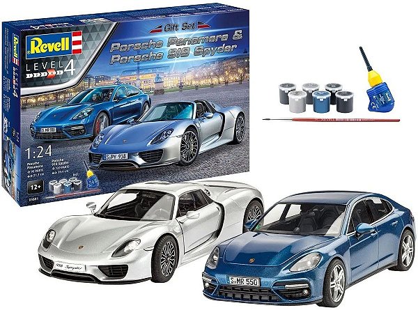 Porsche Set (Panamera e 918 Spyder) - 1/24 - Revell 05681