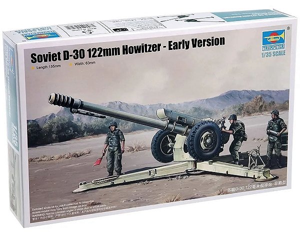 Soviet D30 122mm Howitzer - Early Version - 1/35 - Trumpeter 02328