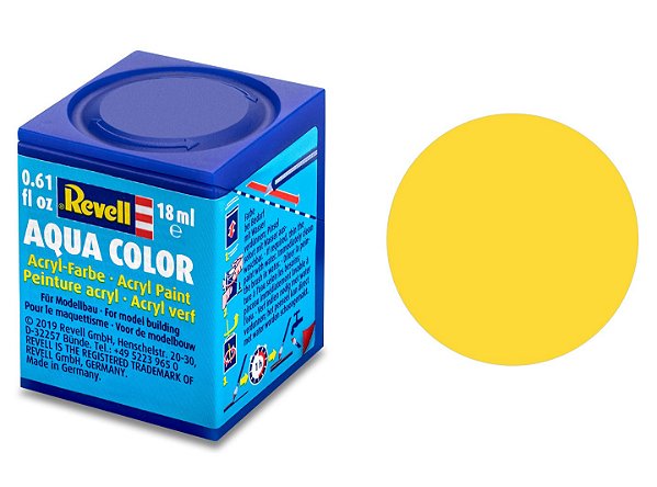 Tinta Acrílica Revell Aqua Color Amarelo Fosco - Revell 36115