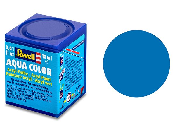 Tinta Acrílica Revell Aqua Color Azul Fosco - Revell 36156
