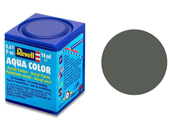 Tinta Acrílica Revell Aqua Color Cinza Esverdeado Fosco - Revell 36167