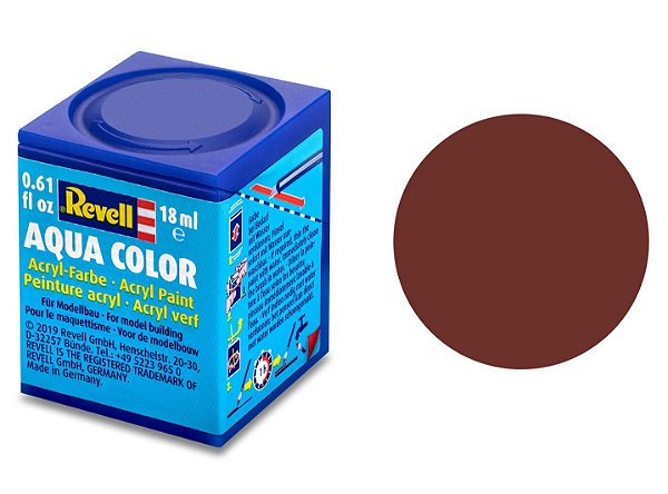 Tinta Acrílica Revell Aqua Color Marrom Avermelhado Fosco - Revell 36137