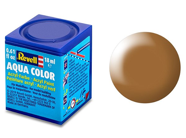 Tinta Acrílica Revell Aqua Color Marrom Madeira Seda - Revell 36382