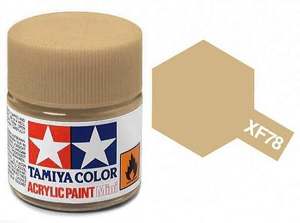 Tinta Acrílica Mini XF-78 Madeira de deck (10 ml) - Tamiya 81778