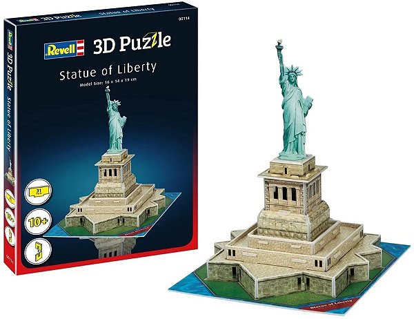 Quebra-cabeça 3D (3D Puzzle) Estátua da Liberdade - Revell 00114