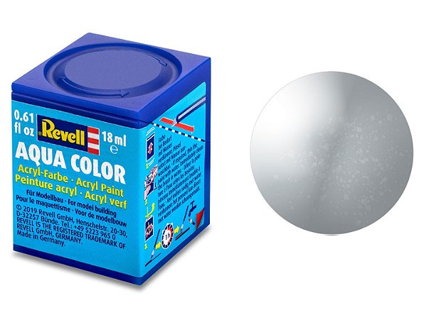 Tinta Acrílica Revell Aqua Color Prata - Revell 36190