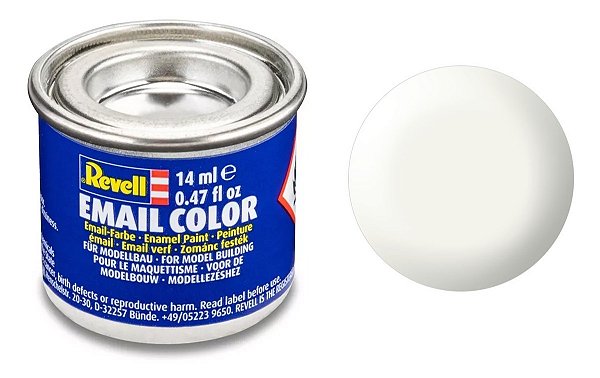 Tinta Sintética Revell Email Color Branco Sólido Seda - Revell 32301