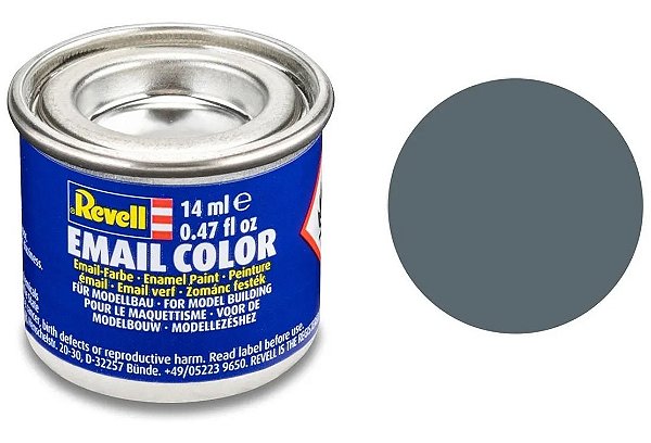 Tinta Sintética Revell Email Color Cinza Azulado Fosco - Revell 32179
