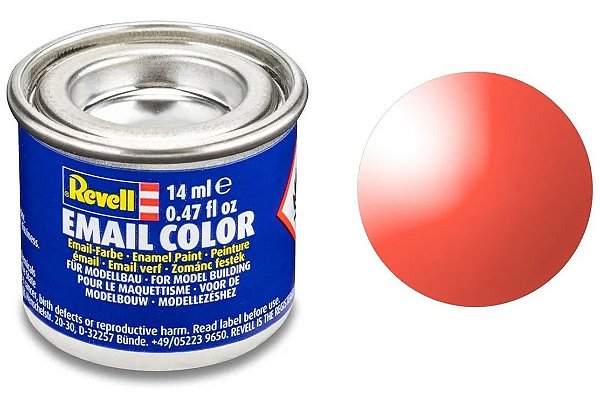 Tinta Sintética Revell Email Color Vermelho Transparente - Revell 32731