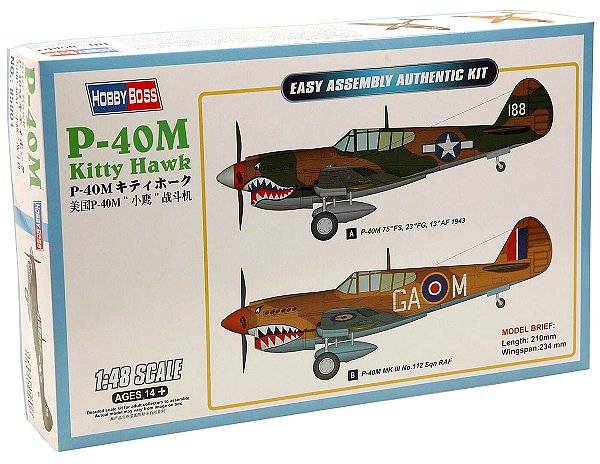 P-40M Kitty Hawk - 1/48 - HobbyBoss 85801