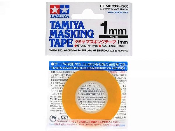 Fita adesiva (masking tape) - 1 mm - Tamiya 87206