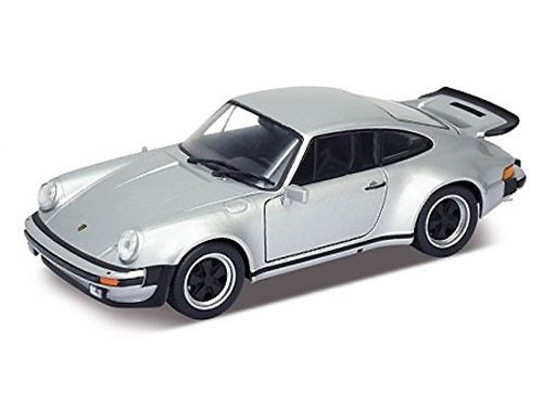 Miniatura Porsche 911 Turbo - Prata - 1/24 - Welly