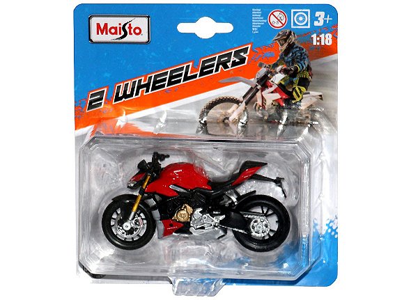 Miniatura moto Ducati Super Naked V4 S - 1/18 - 2 Wheelers - Maisto - BLIMPS