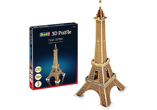 Quebra-cabeça 3D (3D Puzzle) Torre Eiffel - Revell 00111