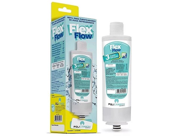 Filtro Refil Compatível Libell Acquaflex Pressbaby Pressside Policarbon Flex Flow