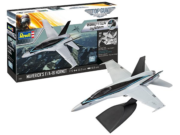 Easy-click Maverick's F/A-18 Hornet "Top Gun: Maverick" - 1/72 - Revell 04965