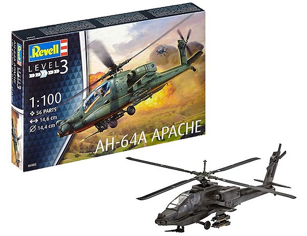 AH-64A Apache - 1/100 - Revell 04985