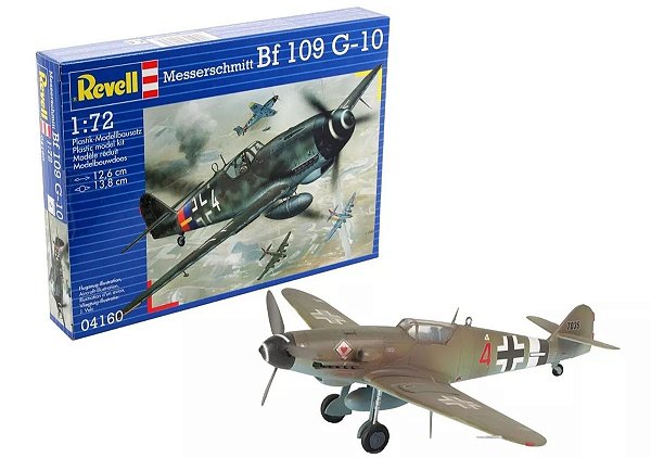 Messerschmitt Bf 109 G-10 - 1/72 - Revell 04160 REEMBALADO - SEM O SPINNER