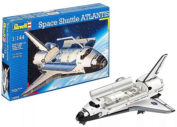 Space Shuttle Atlantis - 1/144 - Revell 04544 REEMBALADO - COMPLETO COM TODAS AS PEÇAS