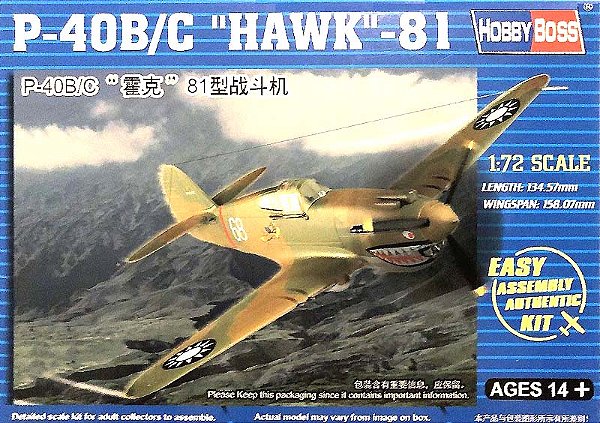 P-40B/C "Hawk"-81 - 1/72 - HobbyBoss 80209