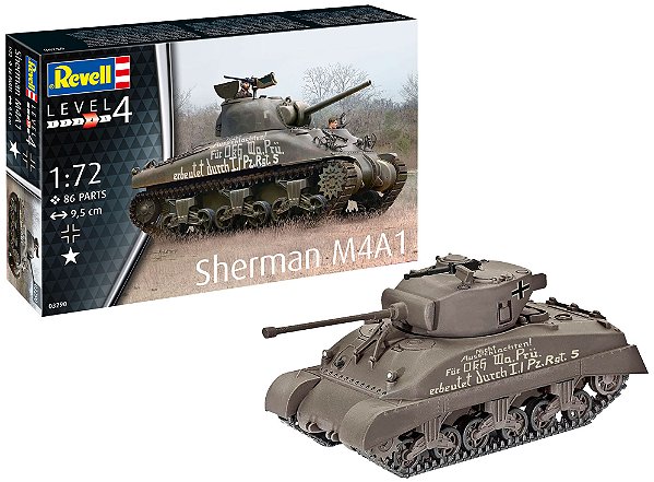 Sherman M4A1 - 1/72 - Revell 03290
