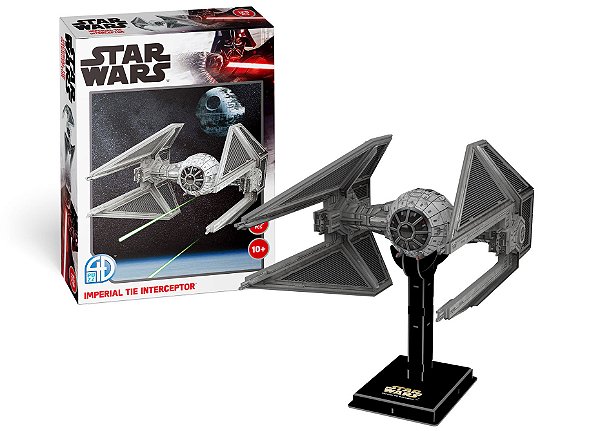 Quebra-cabeça 3D (3D Puzzle) Star Wars Imperial TIE Interceptor - Revell 00319