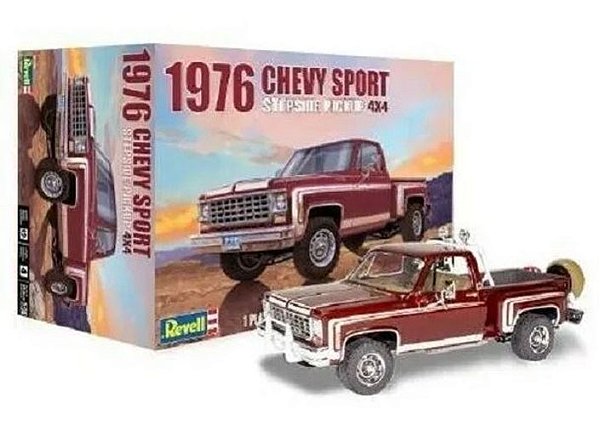 Chevy Sport Stepside Pickup 4X4 1976 - 1/24 - Revell 85-4486