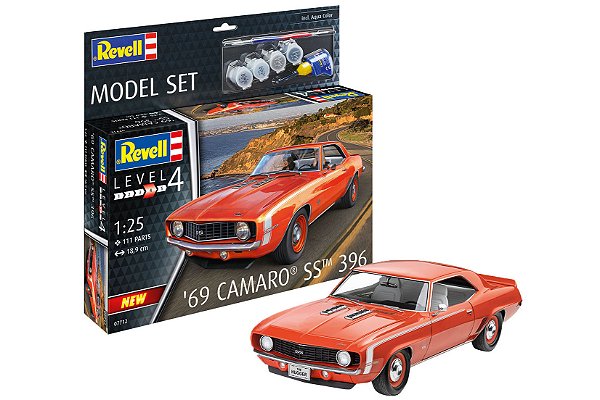 Model Set Camaro SS 396 1969 - 1/25 - Revell 67712