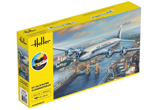 Starter Kit DC-6A/B Super Cloudmaster Air France - 1/72 - Heller 56315