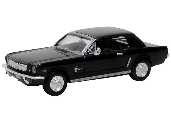 Miniatura Ford Mustang 1964 ½ - preto - 1/24 - Motormax 73273