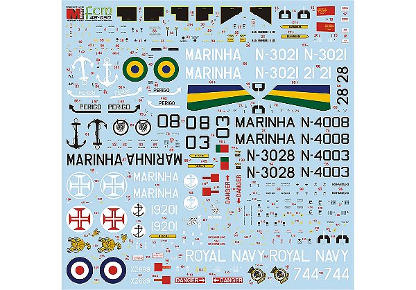 Decalque Westland Super Lynx Marinha Brasileira 1/48 - FCM 48050