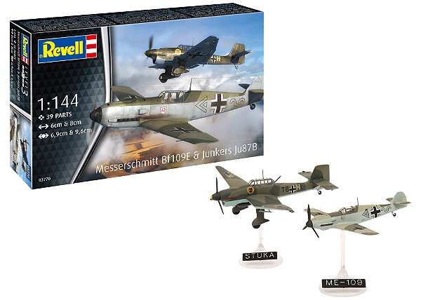 Messerschmitt Bf109E & Junkers Ju87B Stuka - 1/144 - Revell 03770