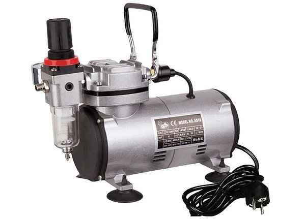 Minicompressor de ar bivolt - Fengda AS-18-2 REEMBALADO