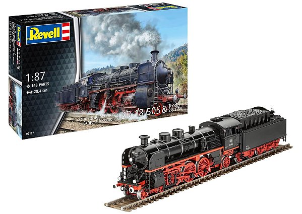Express Locomotive BR 18 505 with Tender 2'3 'T38 - 1/87 - Revell 02167