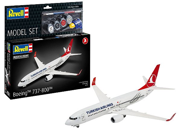 Model Set Boeing 737-800 "Turkish Airlines" - 1/144 - Revell 63772