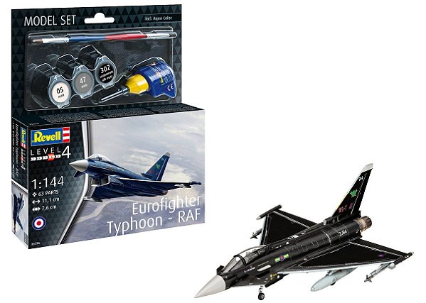 Model Set Eurofighter Typhoon - RAF - 1/144 - Revell 63796