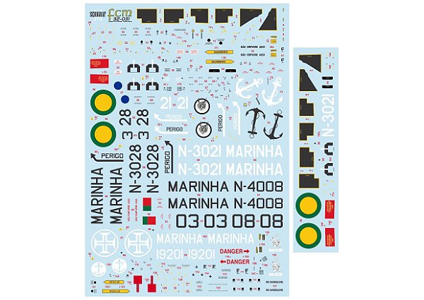 Decalque Westland Super Lynx Marinha Brasileira 1/32 - FCM 32031
